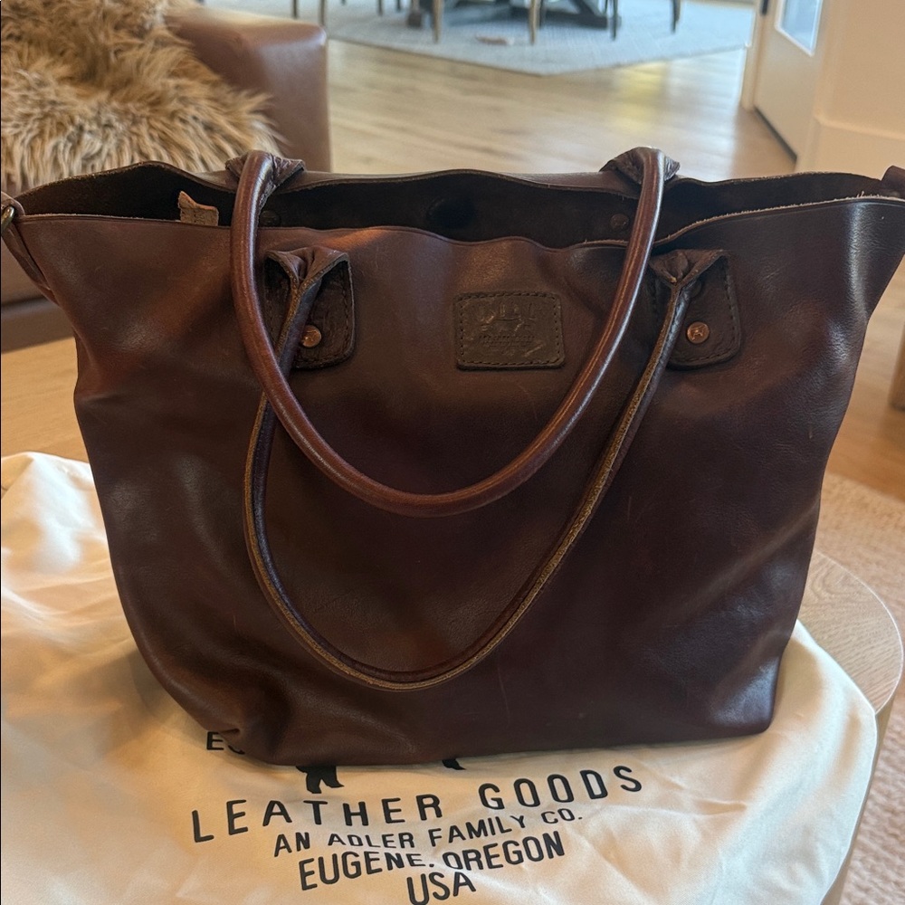 Will Elegant Brown Leather Tote Bag